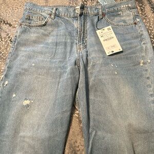 Zara baggy wide leg jeans